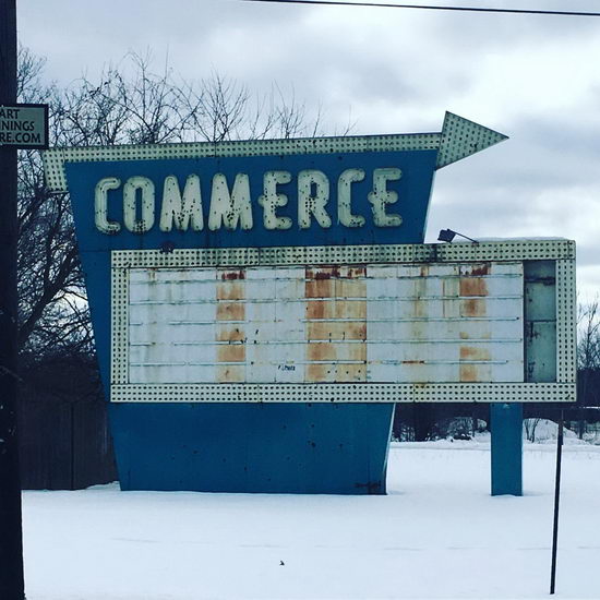 Commerce Drive-In Theatre - Winter 2016 (newer photo)